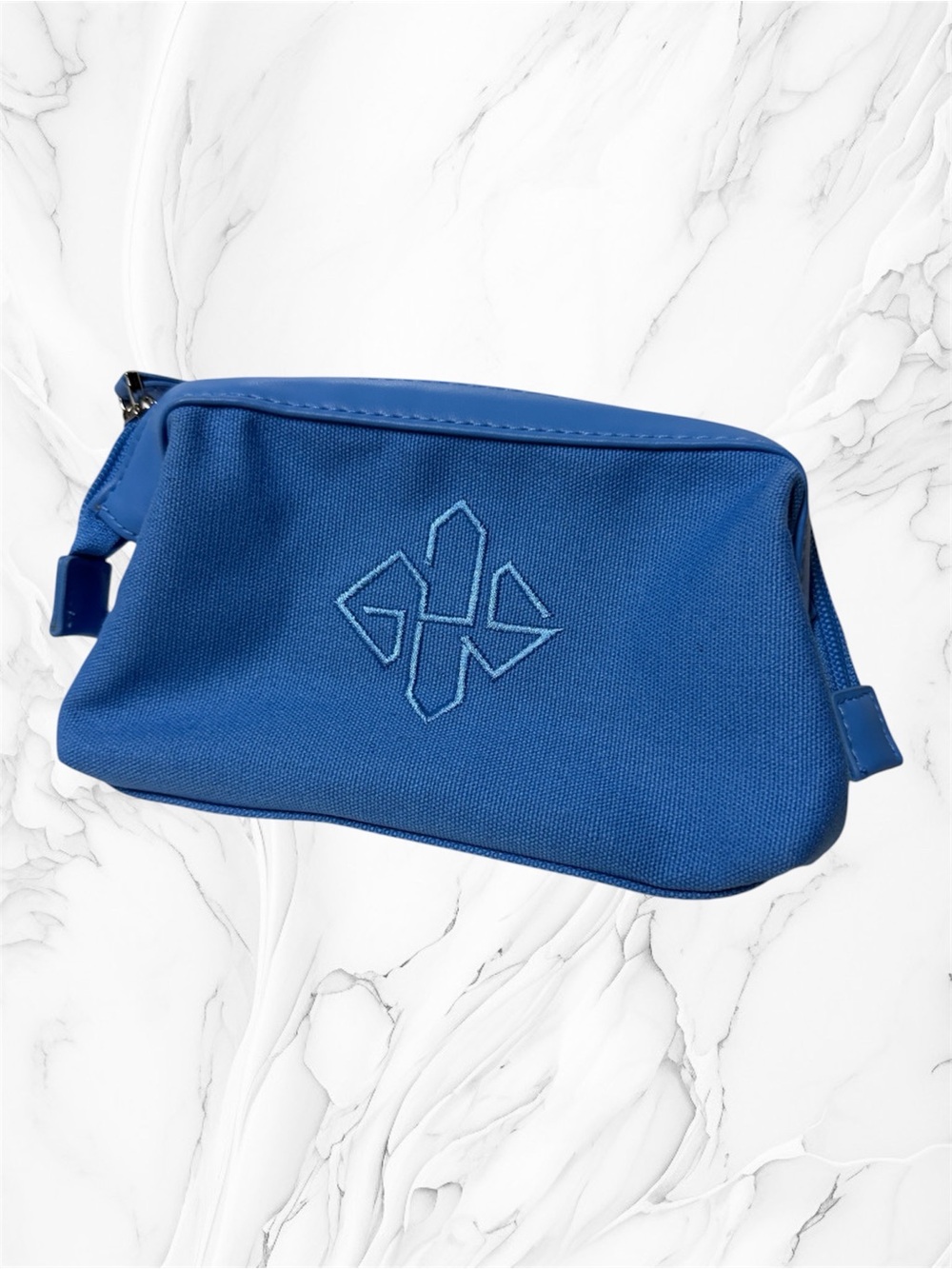 Ettinger London Blue Canvas Travel Toiletry Bag
